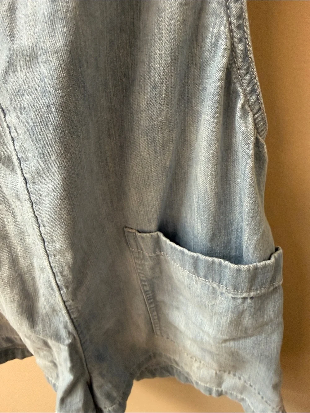 aerie Light Blue, Denim Short Overalls - Size Small